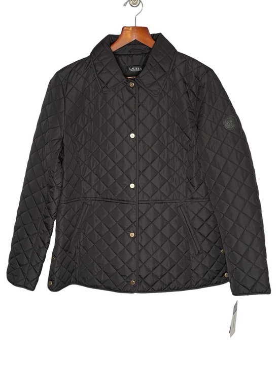 Ralph Lauren Black Label Jackets & Blazers - NWT Lauren Ralph Lauren Black Label Quilted Snap Front Barn Jacket • Black • L